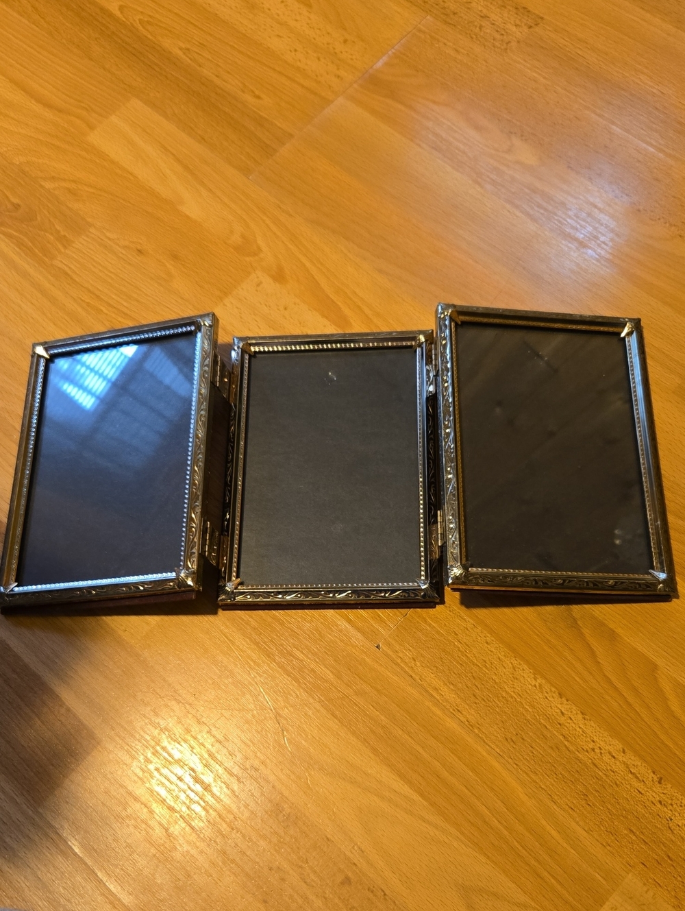 Pier 1 Silver Ornate Triple Picture Frame